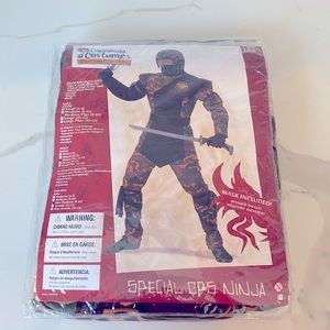 Boys Halloween Special Ops Ninja costume Medium Plus NEW